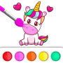 icon unicorn Coloring(Unicorn kleurboek
)