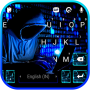 icon Neon Blue Hacker Keyboard Background (Neon Blue Hacker Keyboard Achtergrond
)