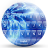 icon Keyboard Theme Glass Blue Wave(Toetsenbordthema Glas Blauwe golf) 150.0