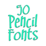 icon Pencil Fonts 50(Potloodlettertypen Berichtenmaker)