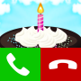 icon happy birthday fake call game (gelukkige verjaardag nepoproepspel)