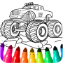 icon Monster Car and Truck Coloring (Monster Auto en vrachtwagen Kleurpop)