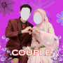 icon Pernikahan Couple Muslim(Huwelijk van moslimparen)