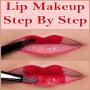 icon Lip Makeup Step By Step(Lipmake-up stap voor stap)
