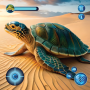 icon Ocean turtle tortoise Sea Game (Zeeschildpad schildpad Zeespel)