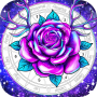 icon Rose Color(Rose, Flower Kleurboek)