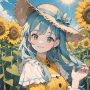 icon SunflowerGirl(Zonnebloemmeisje)