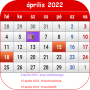 icon com.agus.hungary.calendar(Hongarije Kalender 2022
)