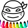 icon Ninja Coloring Game For Boys(Boys Ninja Coloring Memory)