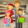 icon Stickman Family Mall(Crazy Stickman Shopping Mall - Supermarkt Games
)