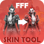 icon FFFTOOLS(FFF: FF Skin Tool, Emote, Elite Pass, gratis skin
)