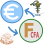icon CFA Francs to Euros converter (CFA Franken naar Euro's omzetter
)