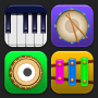icon Tabla Drum Kit Music(Tabla Drumkit Muziek
)
