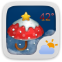 icon Christmas Style GO Weather EX(Kerstthema GOWeatherEX)