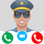 icon police kids Video Call(kinderen politie - nep-oproep-app
)