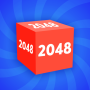 icon Game 2048 3D. Cube chain. Cube merge (Game 2048 3D. Kubus ketting. Kubus samenvoegen
)
