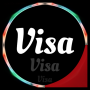 icon VisaVisaVisa 180+ Travel Country list for passport (VisaVisaVisa 180+ Reizen Landenlijst voor paspoort
)