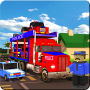 icon Blocky Police Transport Truck