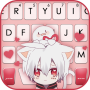icon Anime Cat Boy Keyboard Background (Anime Cat Boy Keyboard Achtergrond
)