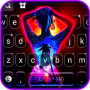 icon Neon Art Girl(Neon Art Girl-toetsenbord Backgro)