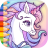 icon Rainbow Unicorns Coloring(Sparkling Unicorns Kleurenboek) 1.1