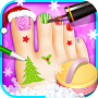 icon Holiday Foot Nail Art(Holiday Toe Nails SPA)