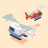 icon 3d plane(3D-vliegtuig
) 1.3