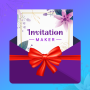 icon InviteInvitation Card Design(Online Uitnodigingskaart Maker
)