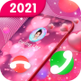 icon Color CallLovely Call Phone Screen(Color Call - Lovely Call Telefoonscherm
)