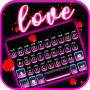 icon Neon Love Light(Neon Love Light Keyboard Background
)
