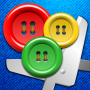 icon Buttons and Scissors(Knopen en scharen)