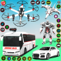 icon Drone Bus Robot Game(Bus Robot Auto Drone Robot Game)