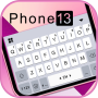icon Phone 13 Pink(Telefoon 13 Roze toetsenbordachtergrond
)