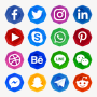 icon All Social Media Apps In One (Alle sociale media-apps in één)