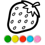 icon Fruits Coloring(Fruits and Vegetables Coloring)