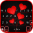 icon Red Valentine Heart(Red Valentine Hart toetsen bord achtergrond
) 1.0