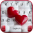 icon Red 3D Hearts(Red 3D Hearts Keyboard Background
) 1.0