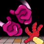 icon Purple Cat Playtime Rap Battle (Paarse kat Speeltijd Rap Battle)