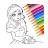 icon Princess Coloring(Princess Coloring:Tekenspel) 1.151