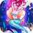 icon Mermaid Color(Zeemeermin kleur op nummer: Kleurspellen offline
) 1.0.13