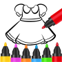 icon Coloring and Drawing For Girls(Kleuren en tekenen voor meisjes)