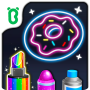 icon Coloring & Paint(Baby Panda's Glow Doodle Game)