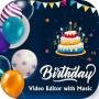 icon Birthday Photo Video Maker(Gelukkige verjaardag Videomaker 2021
)
