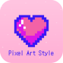icon Pixel Art Style(Pixel Art Stijl Thema
)