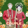 icon Pernikahan Tradisional Couple(Traditioneel Bruidspaar)