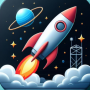 icon Rocket launch Space Race(Raketlancering Ruimterace)