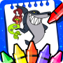 icon Zig and Sharko coloring game (Zig en Sharko kleurspel)