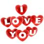 icon Stickers I Love You(I love You Stickers WASticker)