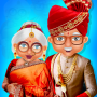 icon Indian Wedding Grandpa Love Marriage(Indian Bruiloft oma huwelijk)