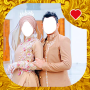 icon Modern Muslim Wedding Couple(Modern moslim
)